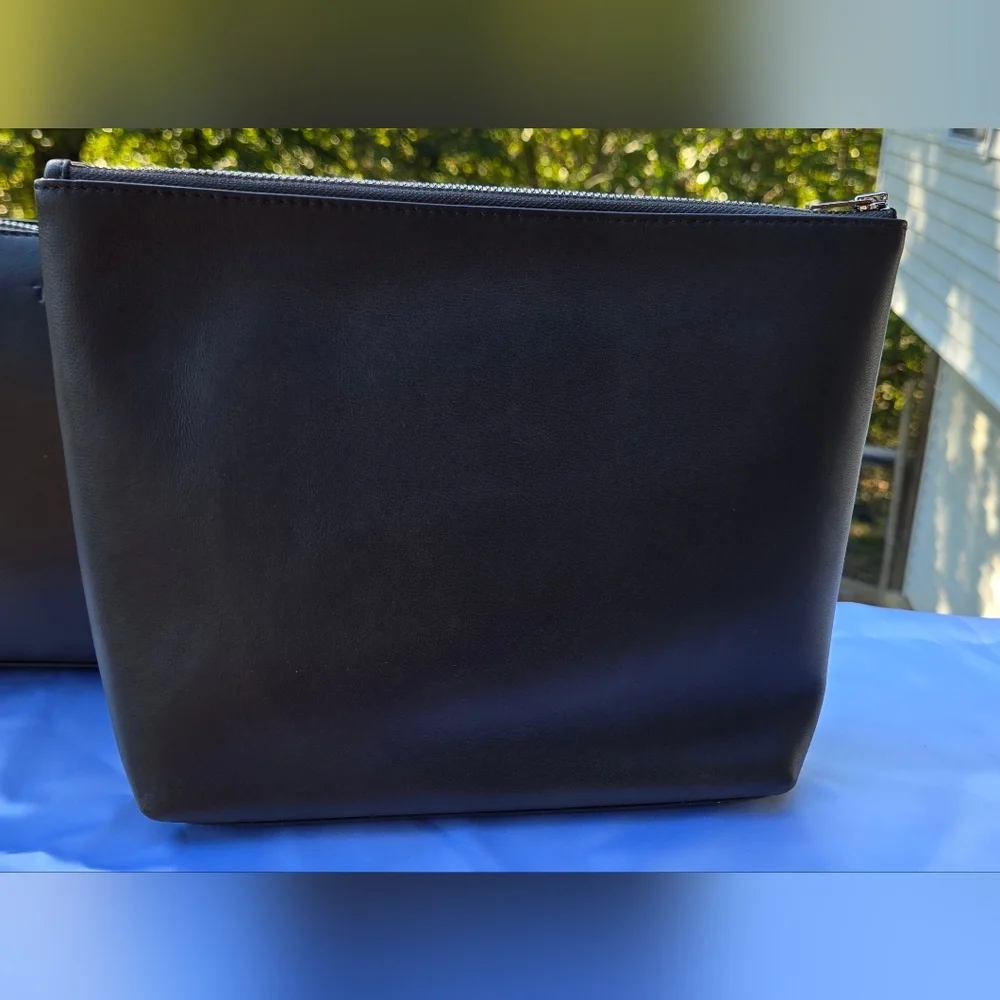 Theory Black Cosmetic Bag